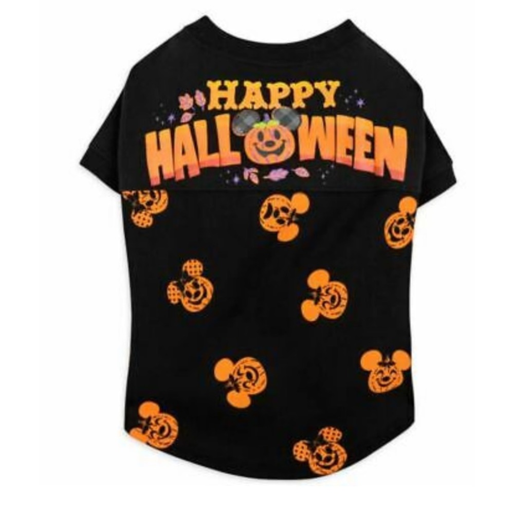 Disney Parks Pet Wear Mickey Minnie Mouse Halloween Spirit Jersey Dog Pumpkin
